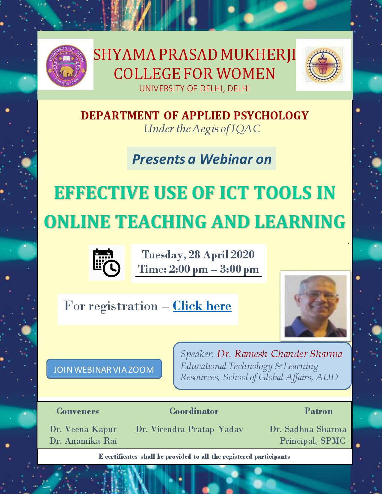 ICT WEBINAR 28 APRIL 2020 POSTER